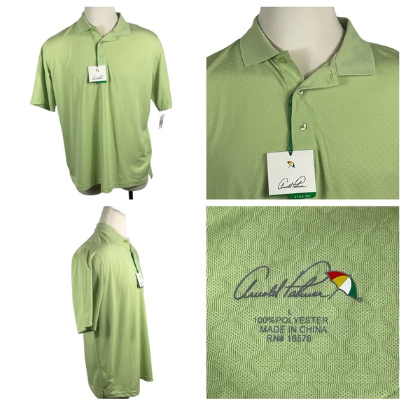 Arnold Palmer Other - Men's Arnold Palmer Quick Dry‎ Diamond Pattern Polo Large 0133
